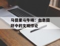 马德里斗牛场：血色圆环中的文明悖论