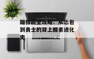蹦极跳全攻略：从怂包到勇士的肾上腺素进化史