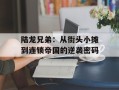 陆龙兄弟：从街头小摊到连锁帝国的逆袭密码