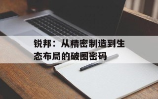 锐邦：从精密制造到生态布局的破圈密码