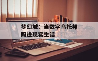 梦幻城：当数字乌托邦照进现实生活