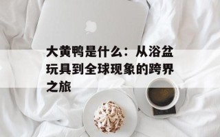 大黄鸭是什么：从浴盆玩具到全球现象的跨界之旅