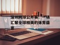 深圳网球公开赛：一场汇聚全球精英的体育盛宴
